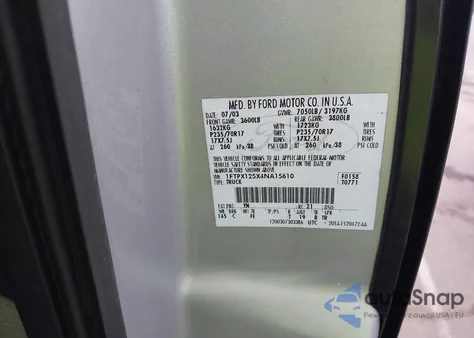 2004 Ford F-150 Lariat/Xl/Xlt z USA, uszkodzony, nr VIN 1FTPX125X4NA15610